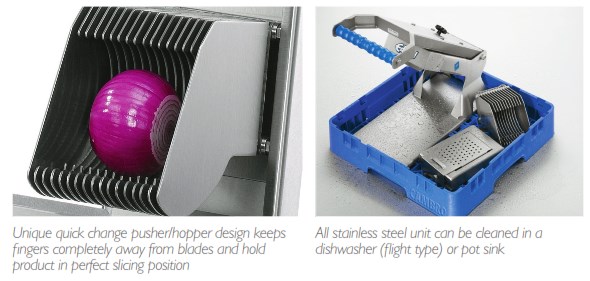 Edlund ARC-136 ARC! Manual Fruit and Vegetable Slicer with 3/16 Blades