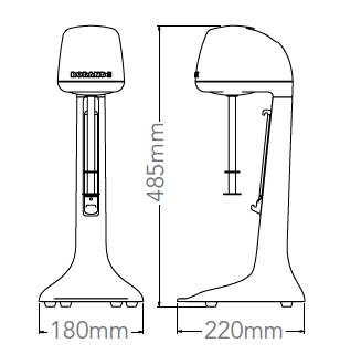 Roband Milkshake mixer - white - 2 speeds